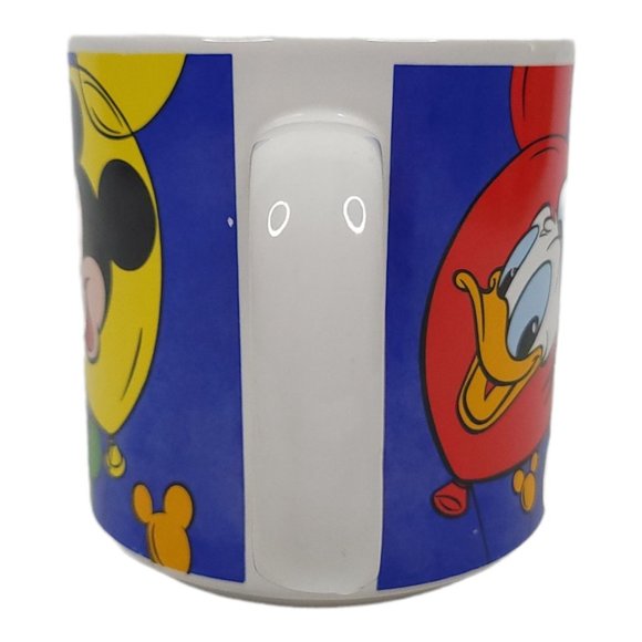 Vintage Disney Mickey Minnie Mouse Coffee Cup 10 Oz Mug Pluto Goofy Donald - Picture 7 of 11